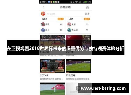 在卫视观看2018世界杯带来的多重优势与独特观赛体验分析